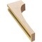 Ekena Millwork 3"W x 6"D x 18"H Thin Huntington Rough Cedar Woodgrain TimberThane Corbel, Primed Tan CORUR03X06X18HUNRCPR - alternate 2